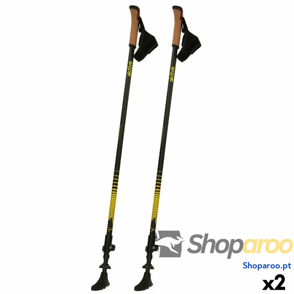 Bastão Trekking Aktive 4,5 x 135 x 3 cm (2 Unidades)