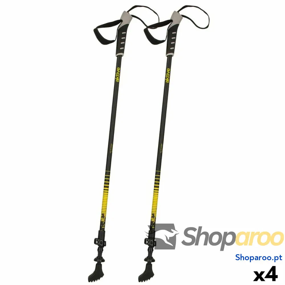 Bastão Trekking Aktive 4,5 x 135 x 3 cm (4 Unidades)