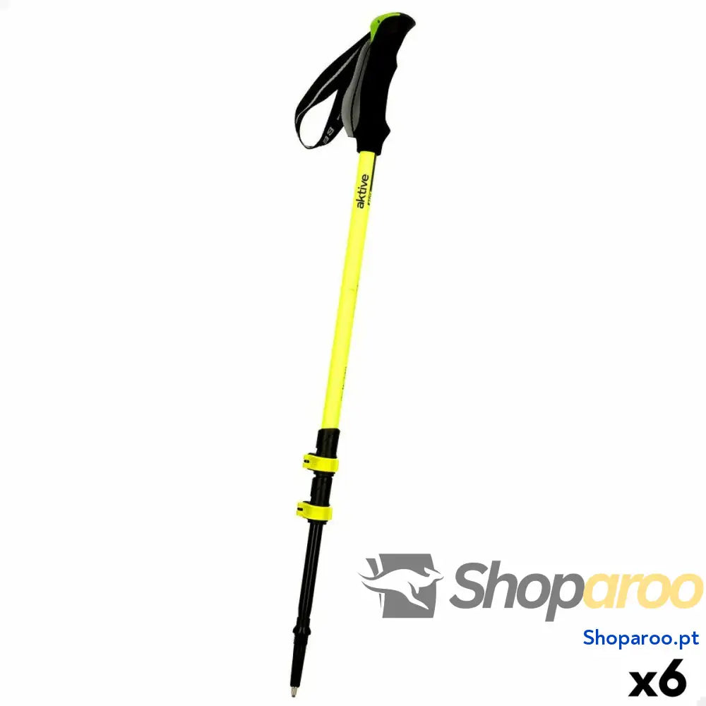 Bastão Trekking Aktive 5 x 135 x 4 cm (6 Unidades)