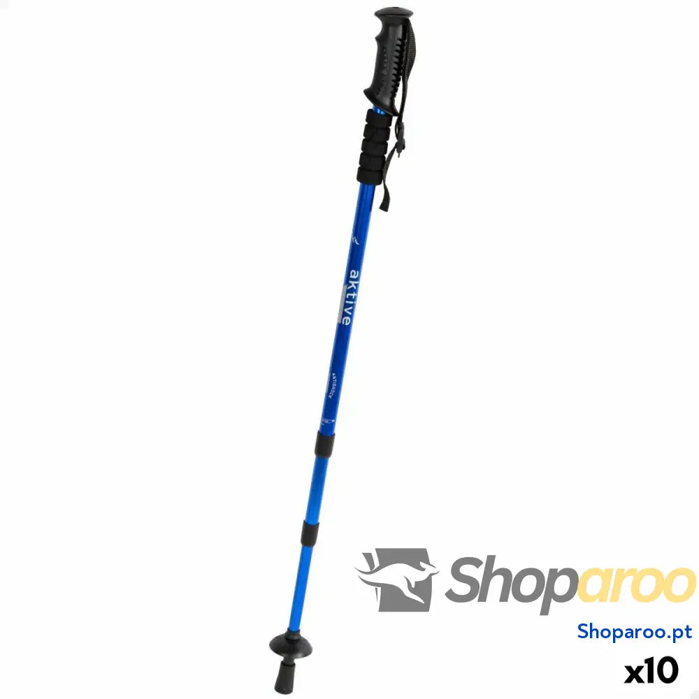 Bastão Trekking Aktive Alumínio 135 cm (10 Unidades)