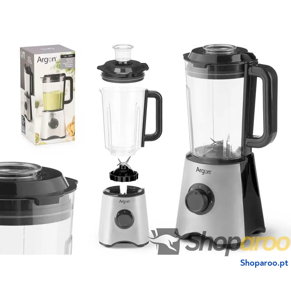 Batedora de Copo Argon JE 816A Preto Aço 350 W 1,5 L