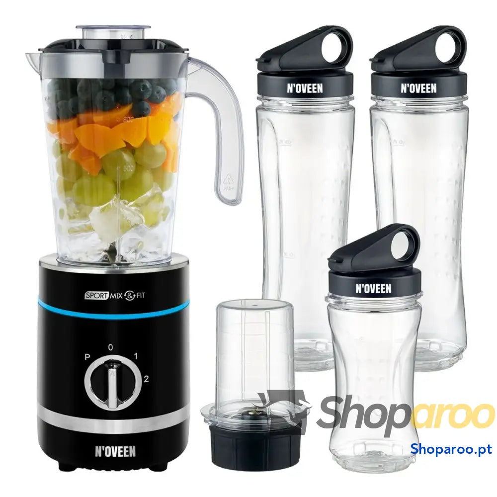 Batedora de Copo N’oveen SB2000 Preto 500 W 800 ml