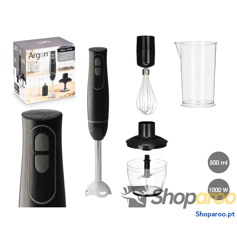 Batedora de Mão Argon JE 908BL Preto Cinzento 1000 W