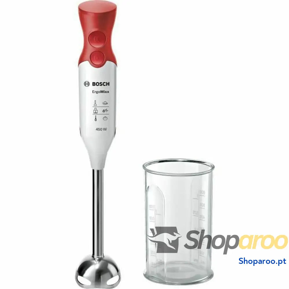 Batedora de Mão BOSCH Hand blender 600 ml Branco Vermelho Rojo/Blanco 450 W