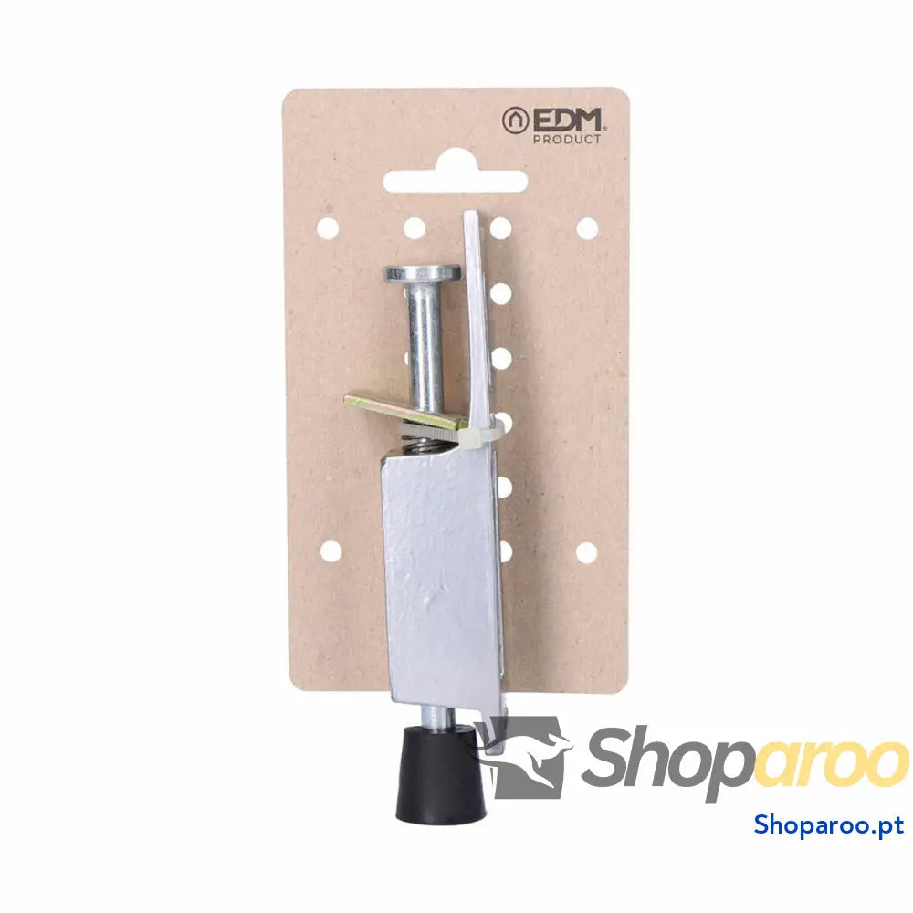 Batente para porta EDM 85058 Prateado Aço 120 mm