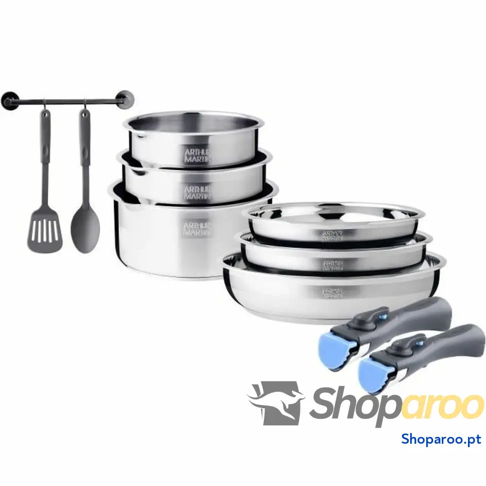 Bateria de Cozinha Arthur Martin Aço 10 Peças