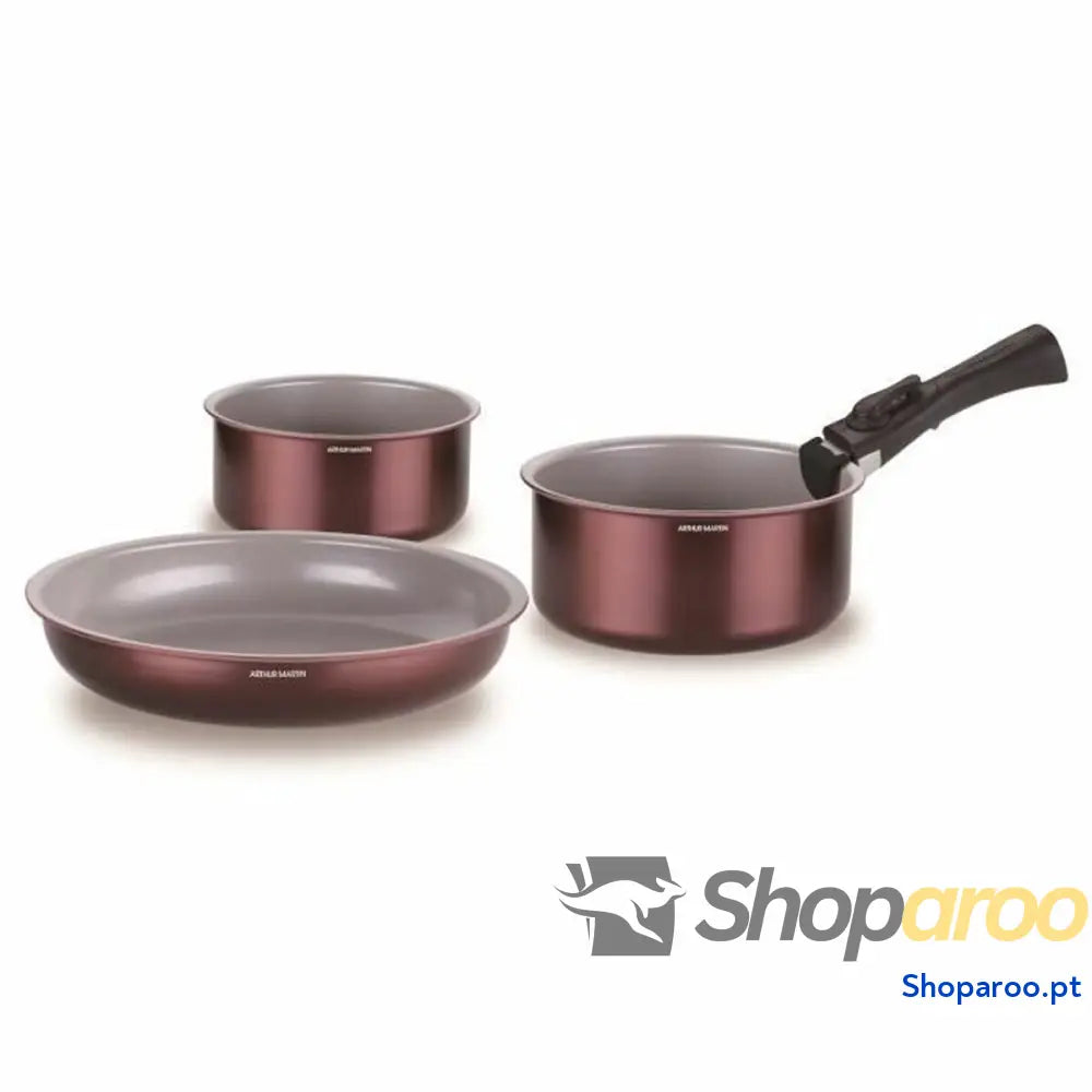 Bateria de Cozinha Arthur Martin AM2503 Grená