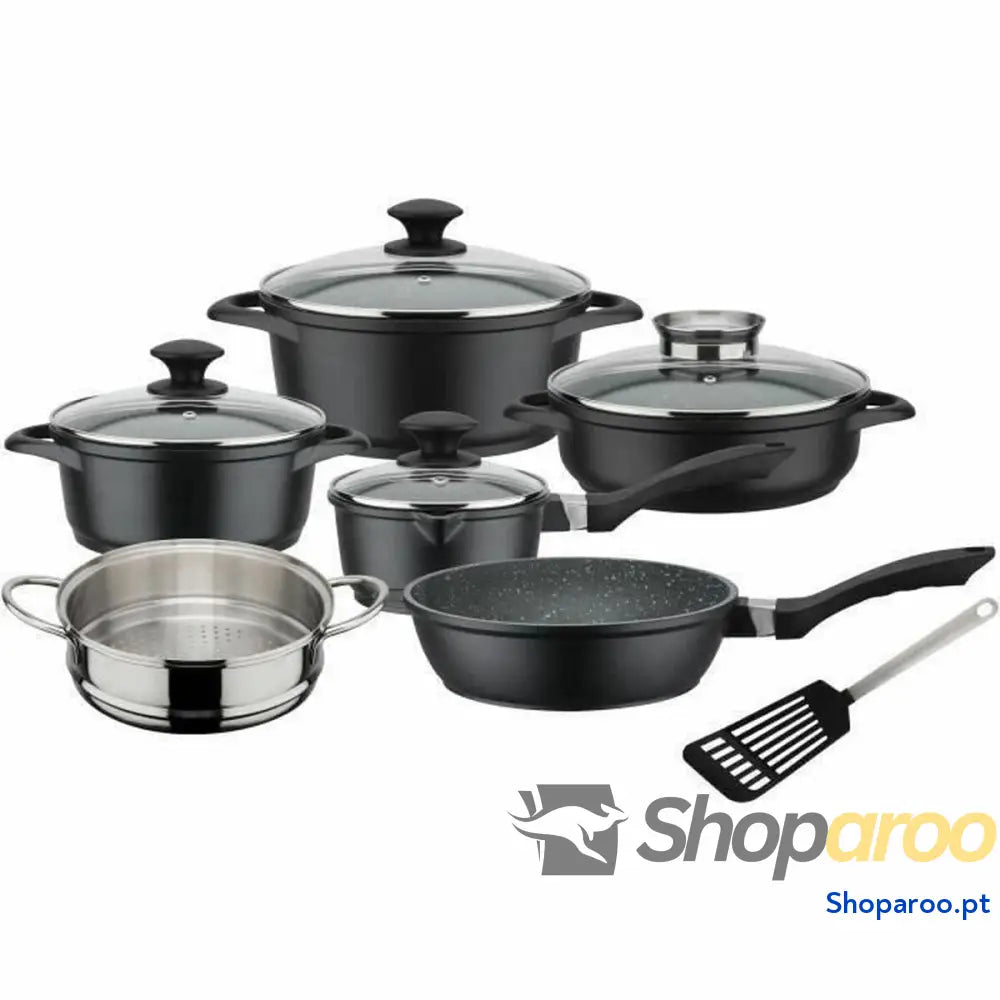 Bateria de Cozinha GSW Preto noir 10 Peças