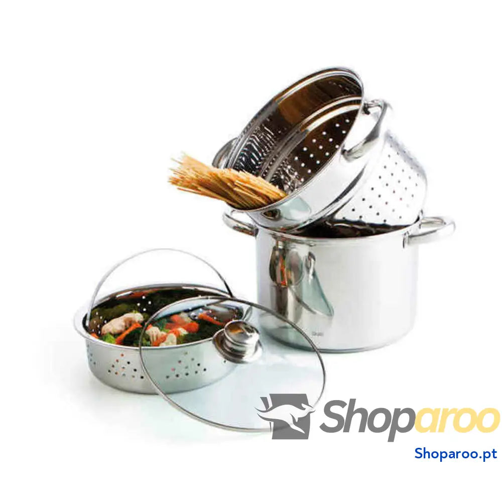 Bateria de Cozinha Quid (3 pcs) Aço inoxidável