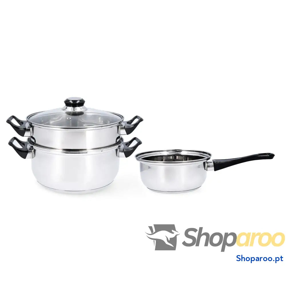 Bateria de Cozinha Quid Habitat Aço 3 Peças