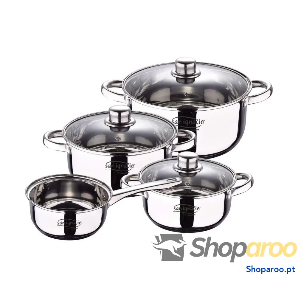 Bateria de Cozinha San Ignacio Cassel SG8172 Prateado Aço inoxidável