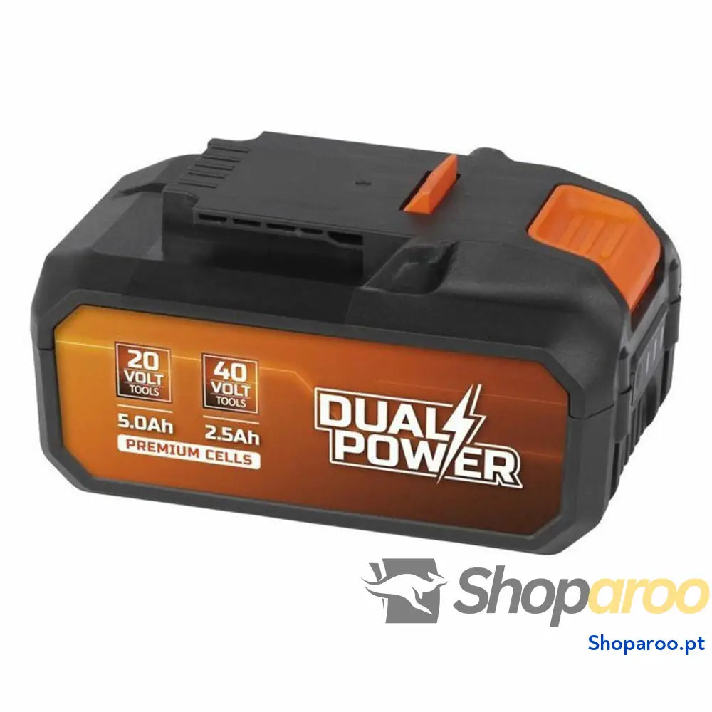 Bateria de lítio recarregável Powerplus Dual Power Powdp9037 20 V 2,5 Ah 5 Ah Litio Ion 40 V