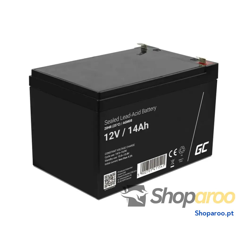 Bateria para Sistema Interactivo de Fornecimento Ininterrupto de Energia Green Cell AGM08 1400 mAh 12 V
