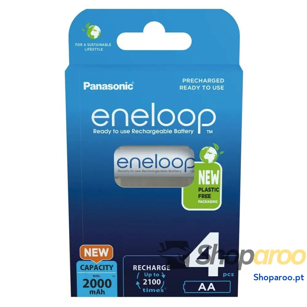 Bateria recarregável Panasonic BK-3MCDE/4CP 2000 mAh 1,2 V 5 V