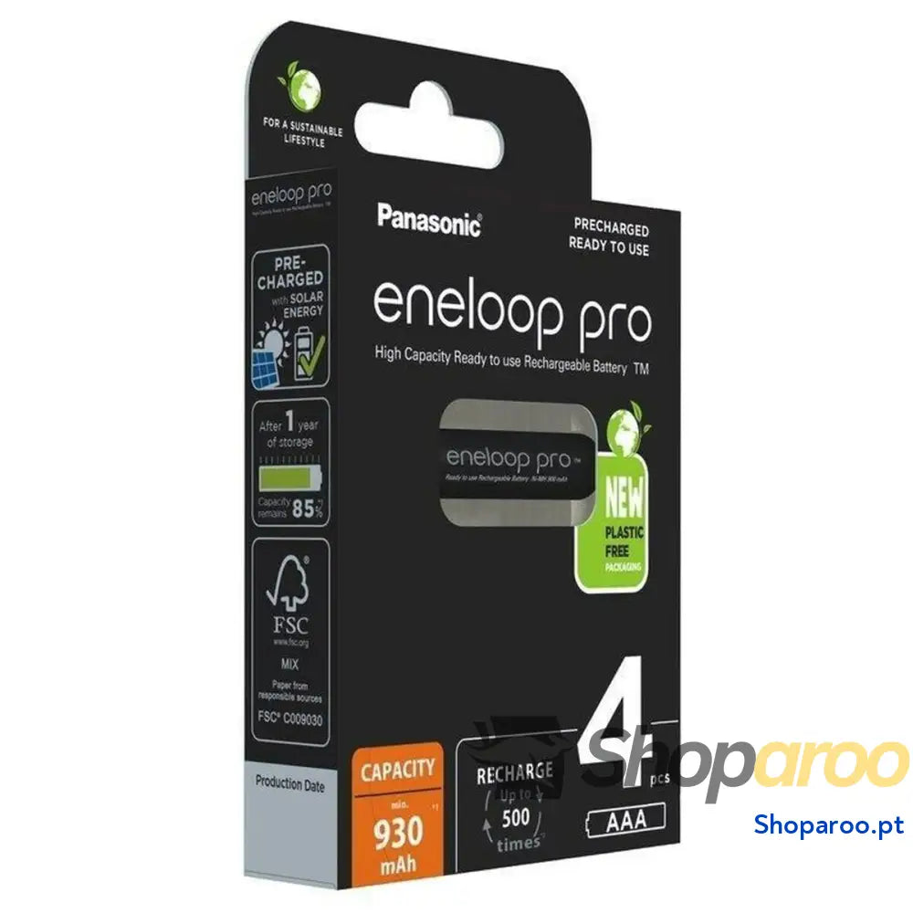 Bateria recarregável Panasonic BK-4HCDE/4CP 1,2 V 1,5 V AAA