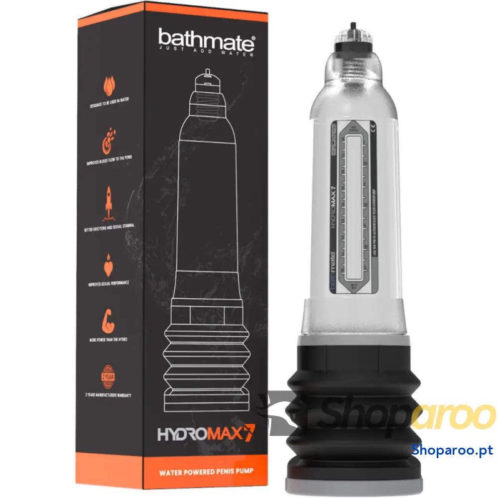 BATHMATE - HYDROMAX 7 BOMBA DE AUMENTO DO PÉNIS TRANSPARENTE