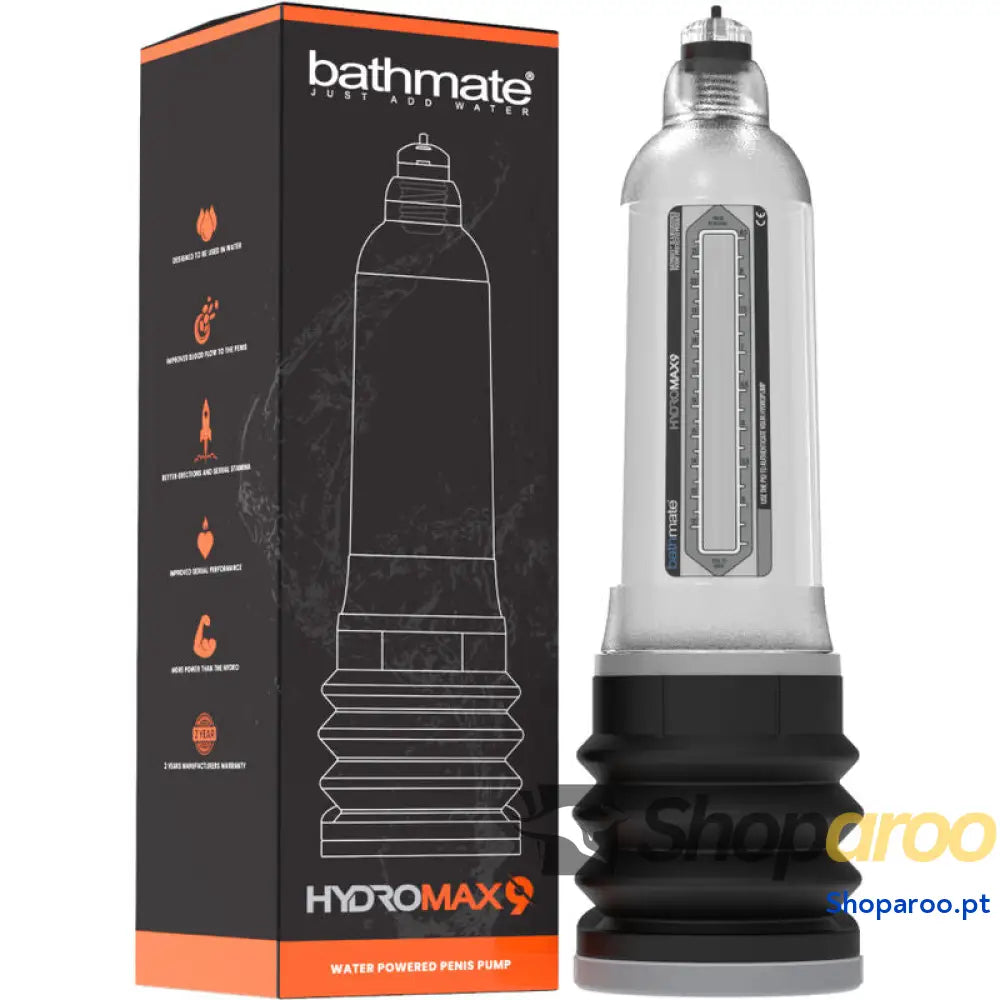 BATHMATE - HYDROMAX 9 BOMBA DE AUMENTO DO PÉNIS TRANSPARENTE