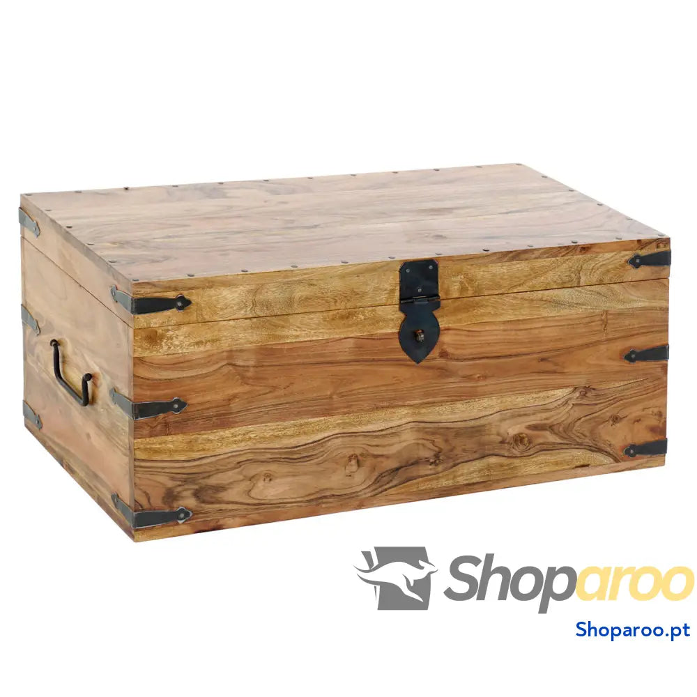 Baú DKD Home Decor Acácia 79 x 39 34 cm