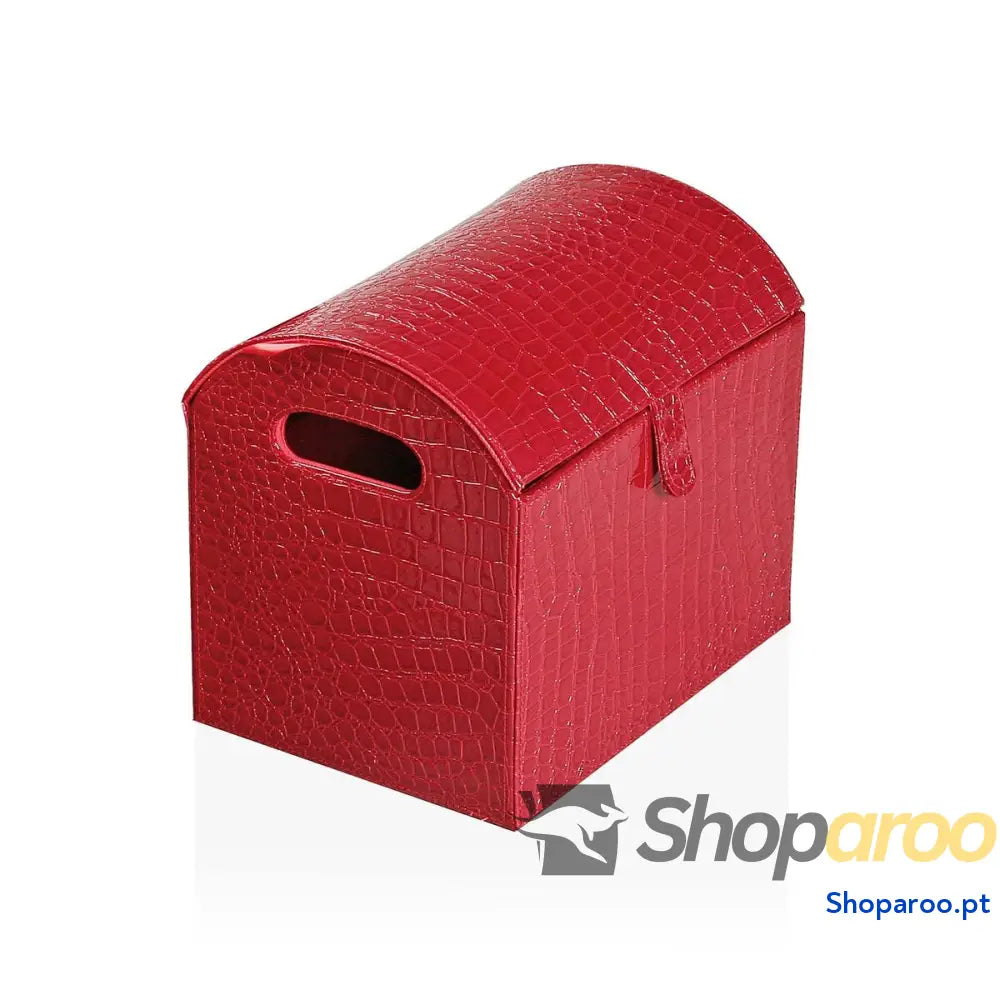 Baú Versa Vermelho 20 x 20 x 28 cm