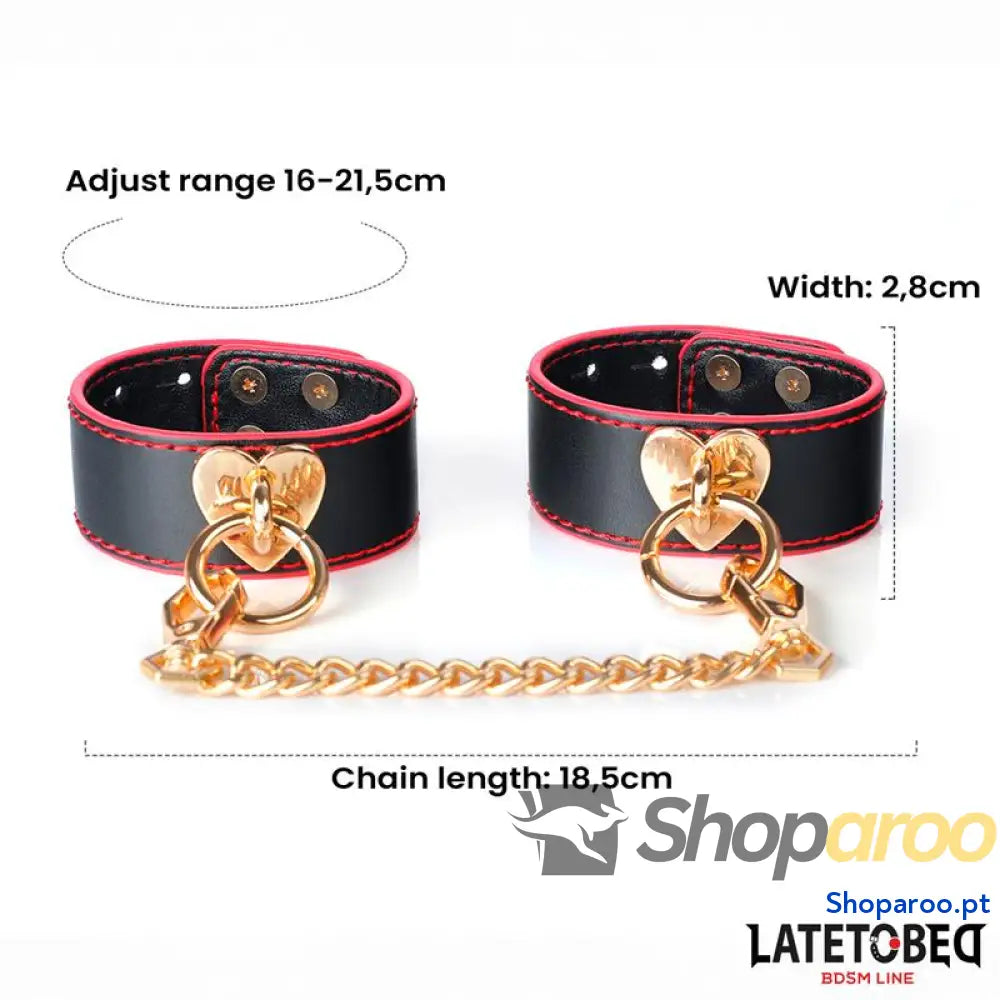 BDSM LINE Algemas com Corrente Dourada
