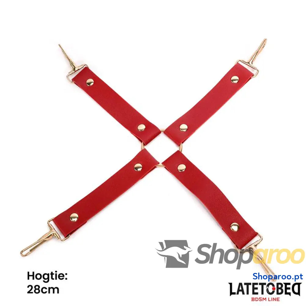 BDSM LINE Kit de bondage com 7 peças e bolsa armazenamento