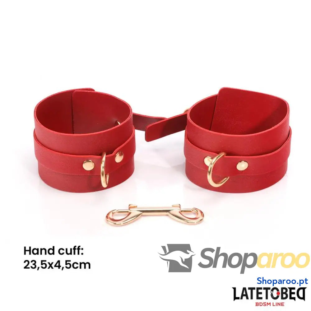 BDSM LINE Kit de bondage com 7 peças e bolsa armazenamento