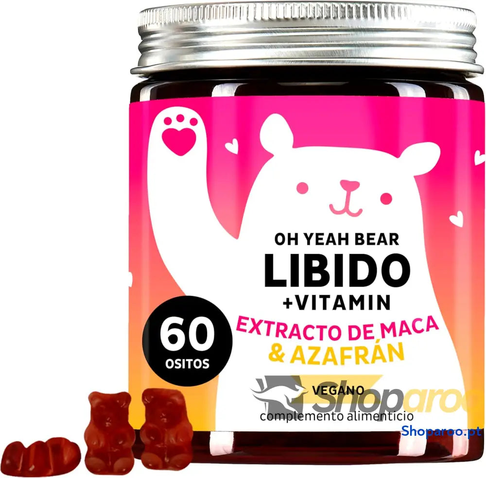 Gummies Vegan Oh Yeah Bear com Maca Selénio e Zinco