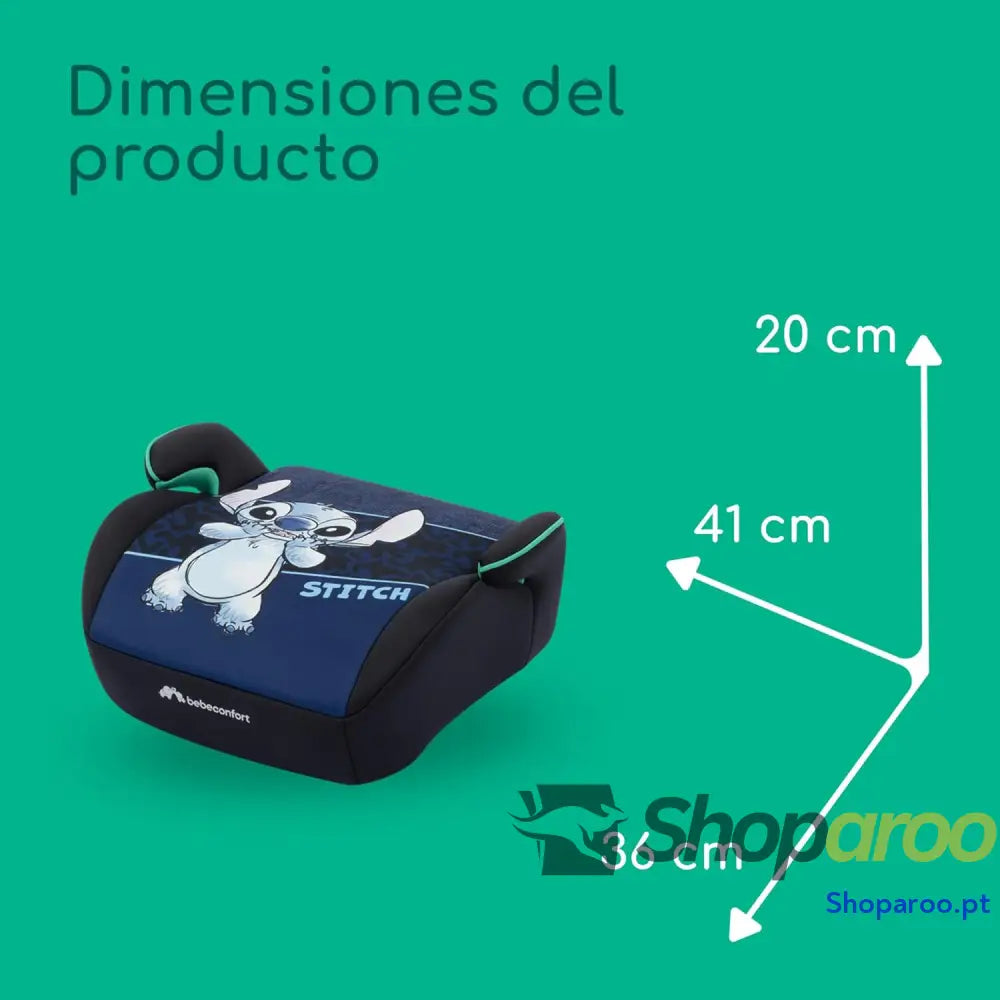 Bebeconfort Disney Manga i Safe Assento Elevatório para Carro Cadeira Auto Stitch 6 12 Anos 128–150 cm 22 36 kg Leve