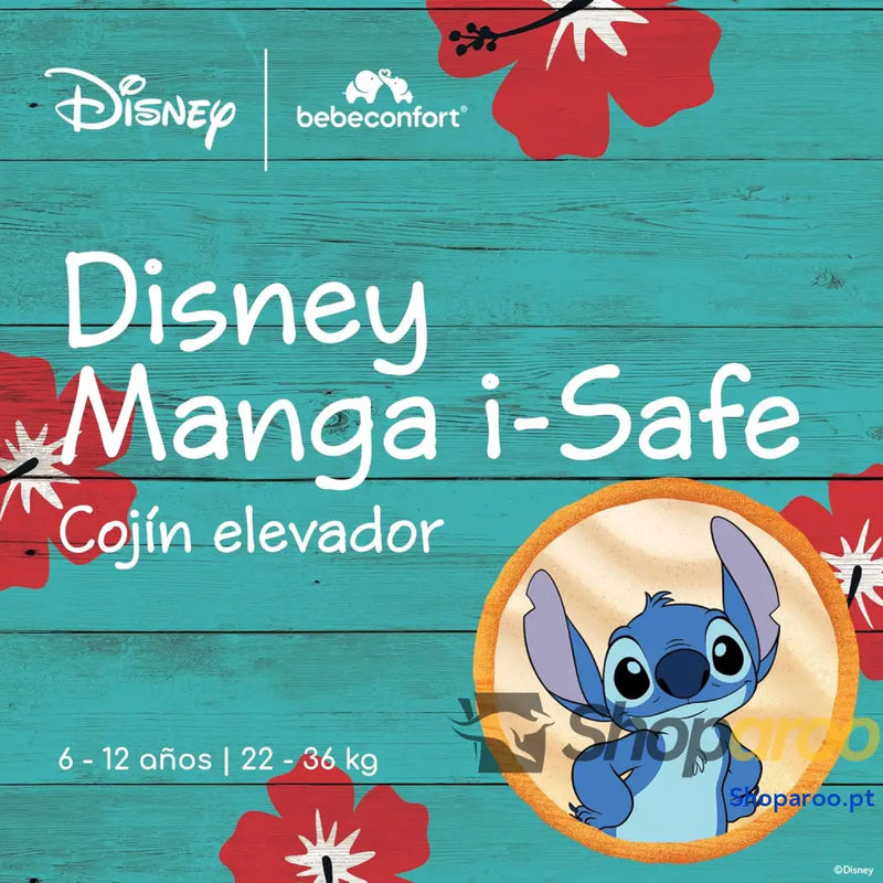 Bebeconfort Disney Manga i Safe Assento Elevatório para Carro Cadeira Auto Stitch 6 12 Anos 128–150 cm 22 36 kg Leve