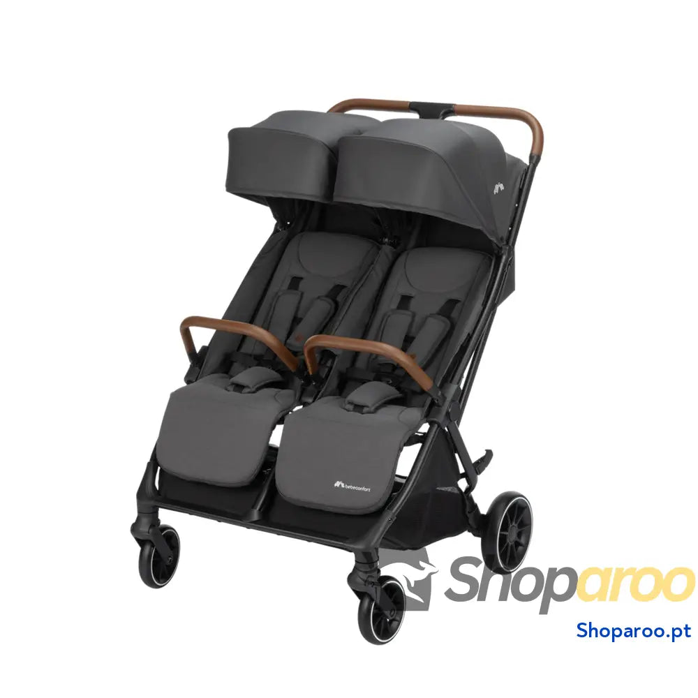 Bebeconfort Mane carrinho de bebé para gémeos 22 kg dobrável automático reclinação total barras segurança giratórias
