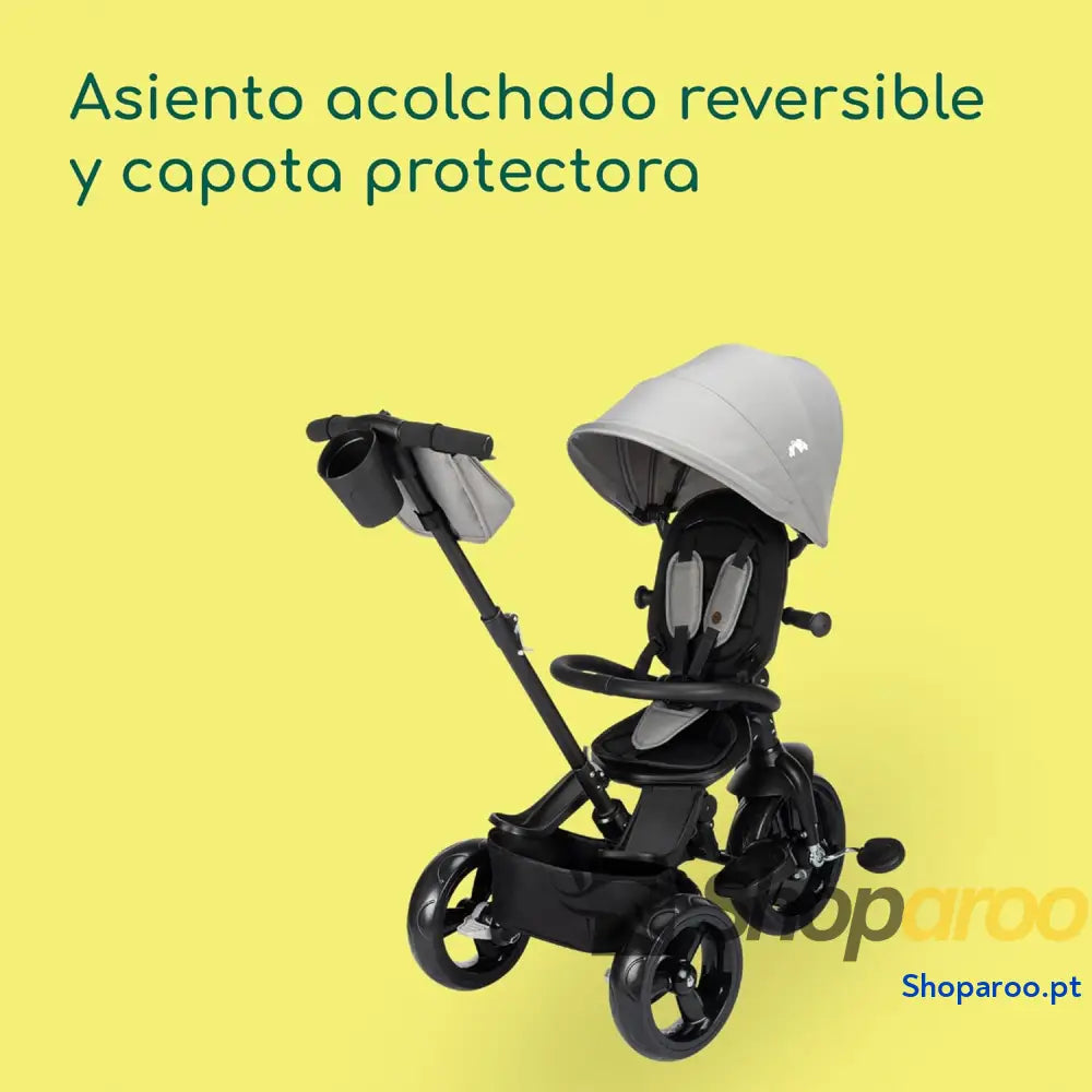 Bebeconfort Windy Triciclo Evolutivo com Guiador para Pais 10M 4A 25 kg Ajustável à Criança Assento Confortável