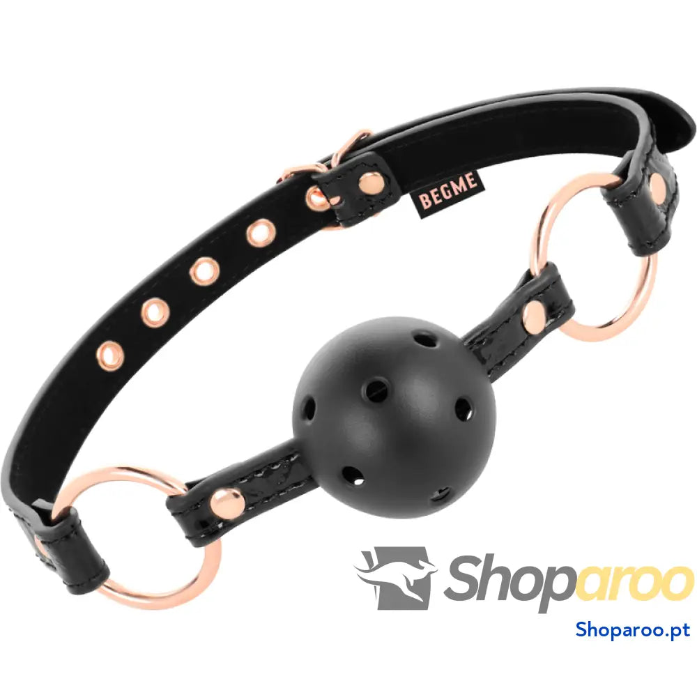 BEGME - BLACK EDITION BOLA GAG VEGAN COURO