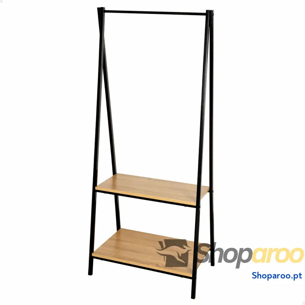 Bengaleiro com Prateleira Max Home Aço Melamina Aglomerado Minimalista 64 x 150 40 cm