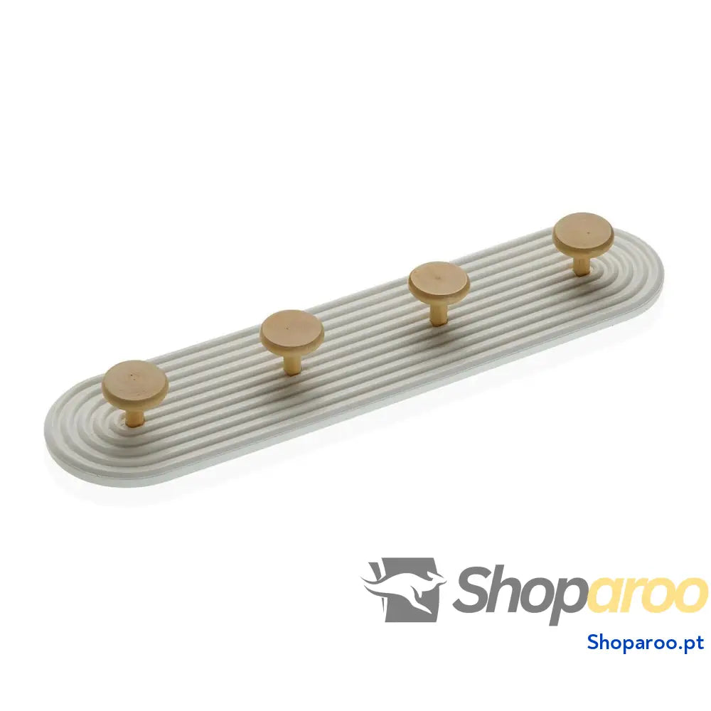 Bengaleiro de parede Versa Madeira MDF Vintage 56,5 x 5 13,7 cm