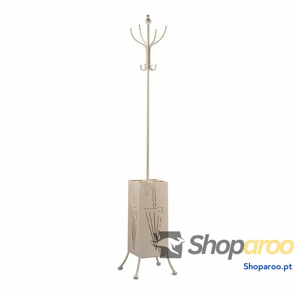 Bengaleiro Suporte de guarda chuva Metal Creme (34 x 188 34 cm)