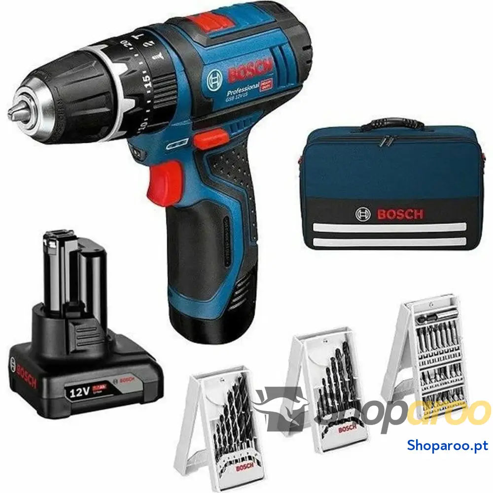 Berbequim com chave de fendas BOSCH Professional GSB 12V-15 12 V 30 Nm