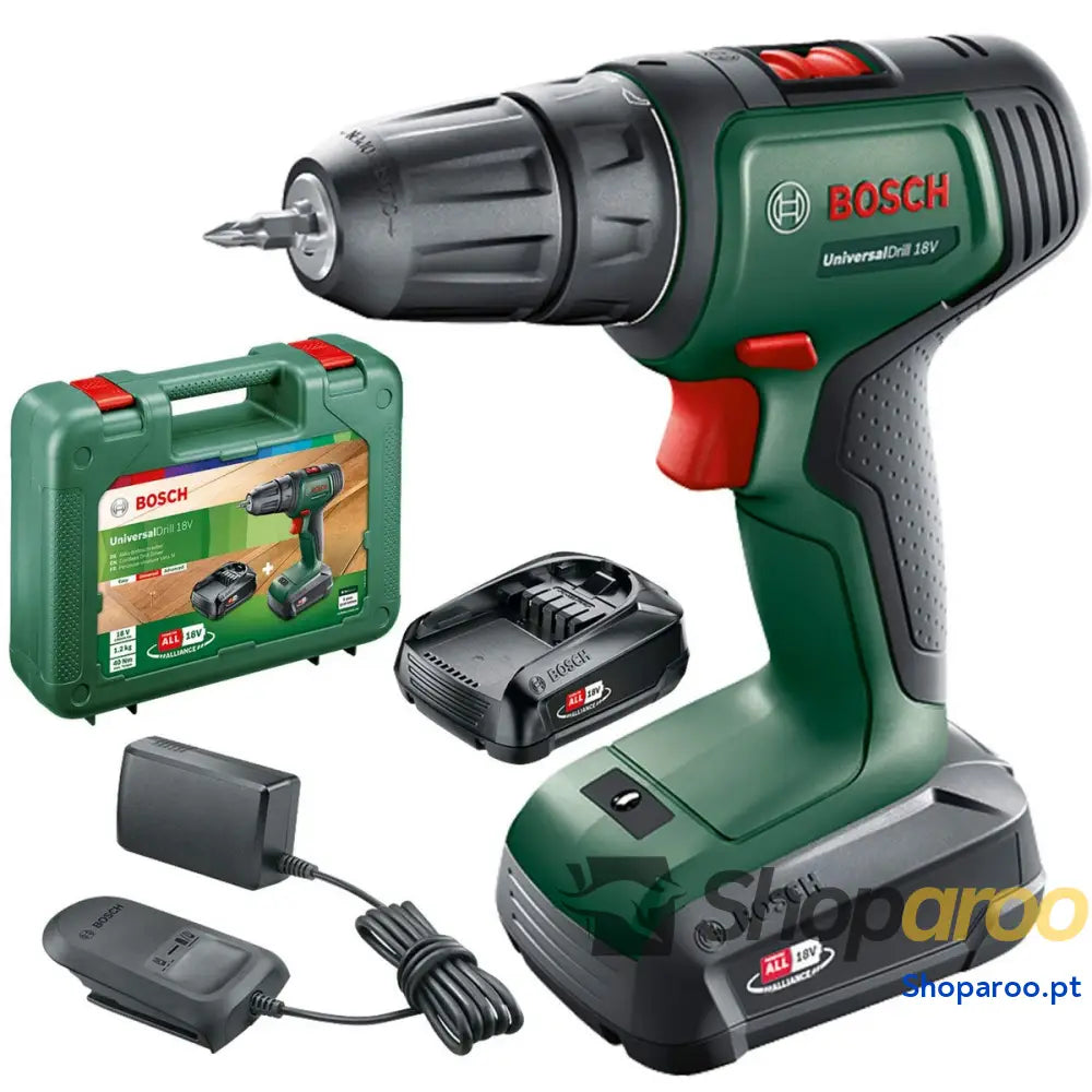 Berbequim Percutor BOSCH UniversalDrill Sem Fios 18 V