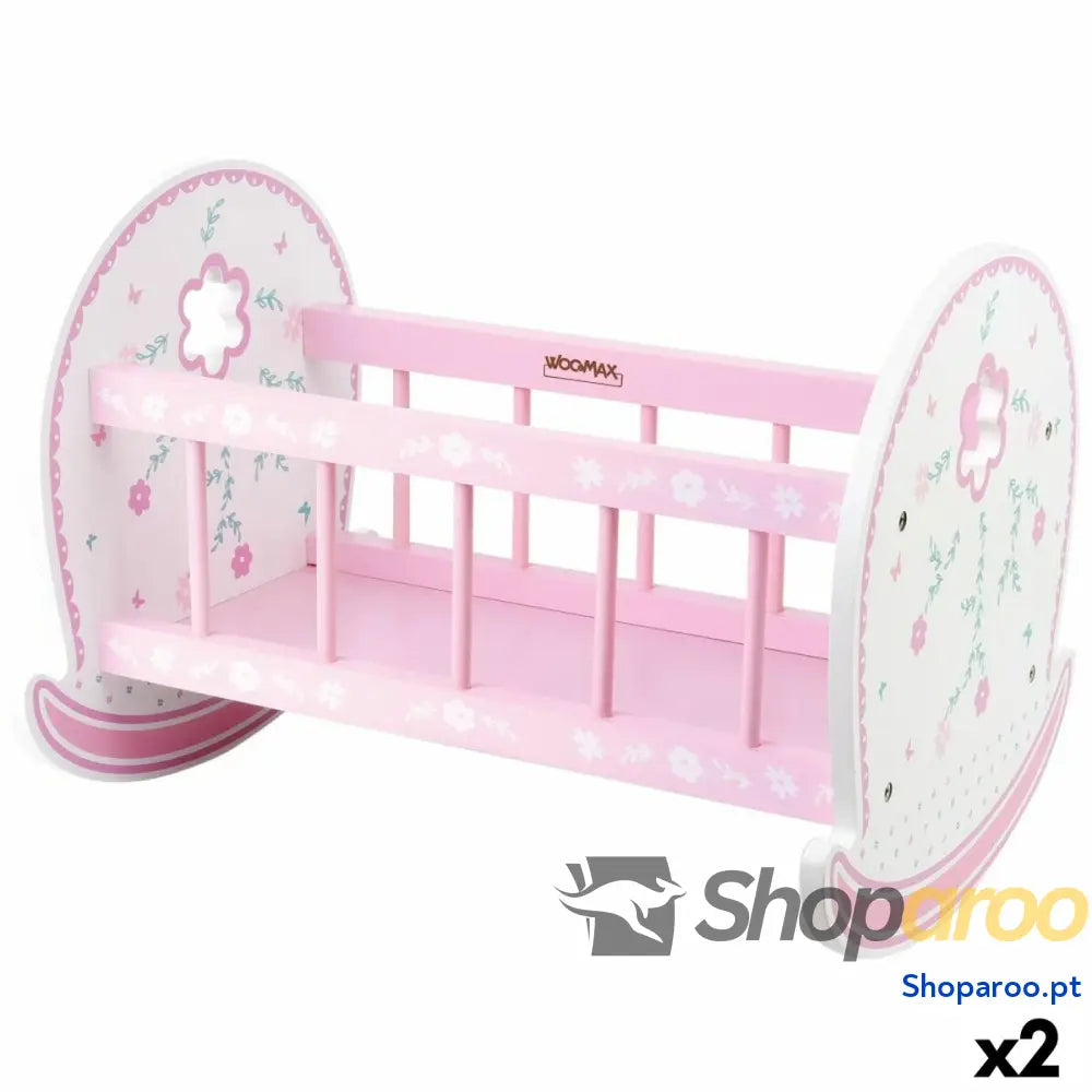 Berço para Bonecas Woomax 2 Unidades 47 x 35 x 35 cm