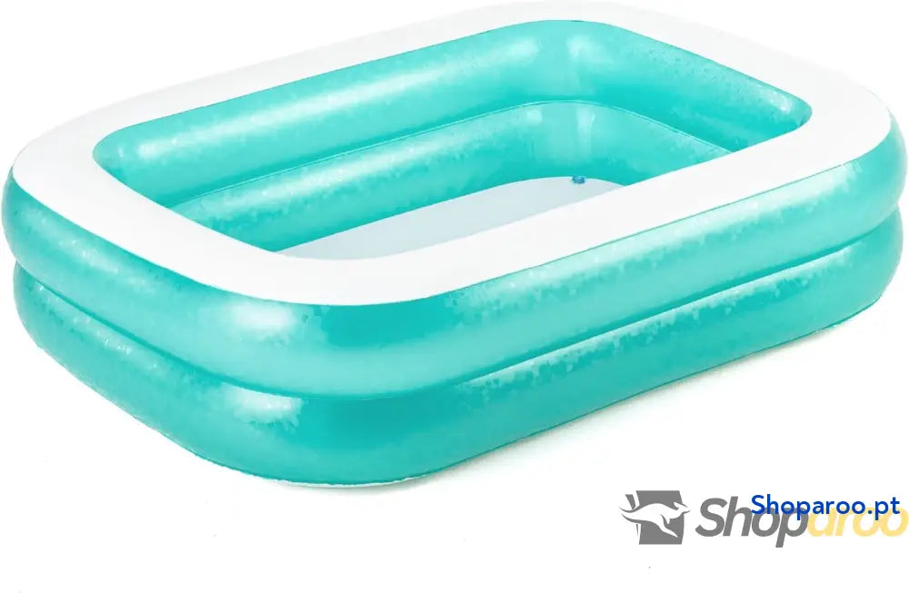 Bestway 54005 Piscina familiar insuflável transparente 200 x 146 48 cm cor verde