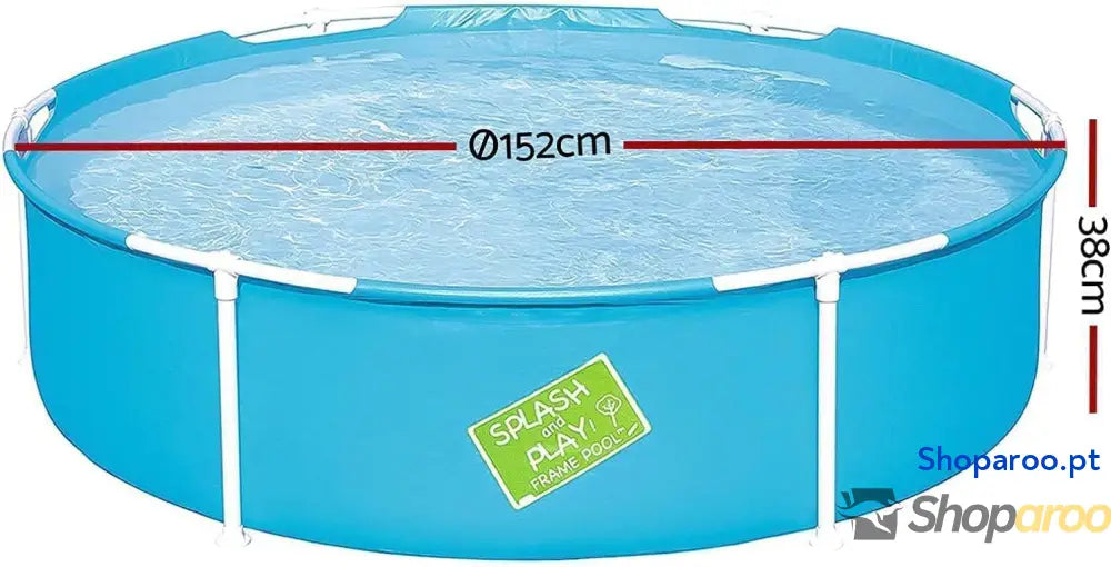 BESTWAY 56283 Piscina desmontável tubular infantil A minha primeira piscina 152x38 cm 580 litros com válvula