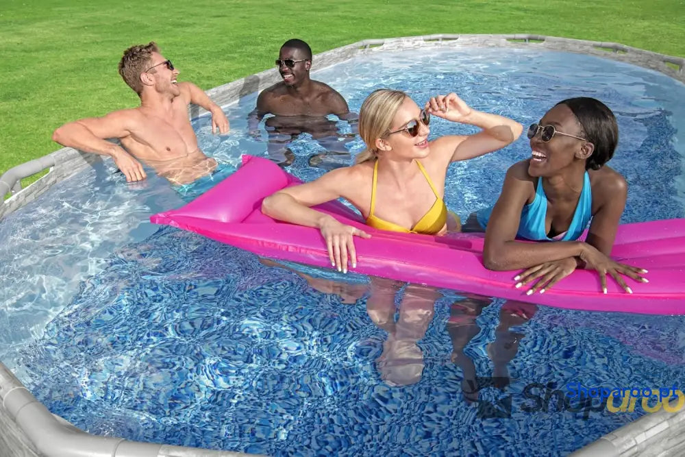 Bestway 56716 4 Set piscina Fuori Terra Power Steel Swim vista série oval da 549 x 274 122 cm