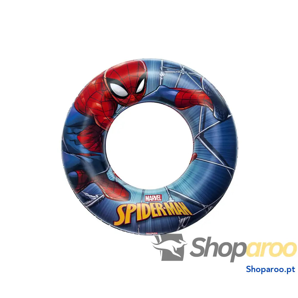 Bestway Bóia Inflável Marvel Spiderman D56 cm +3 a 6 Anos Praia e Jardim 98003