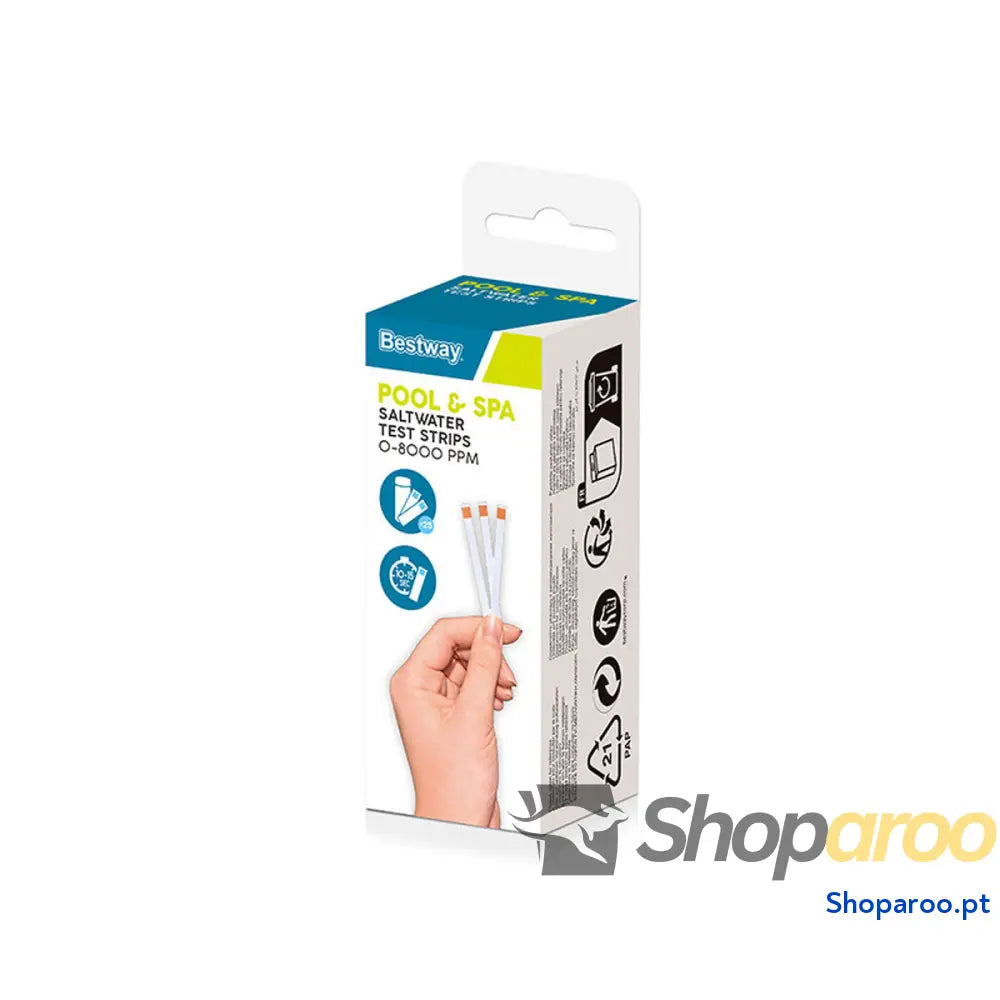 Bestway Bote Tiras Reactivas Sistema Salgado Piscina e Spa 58767