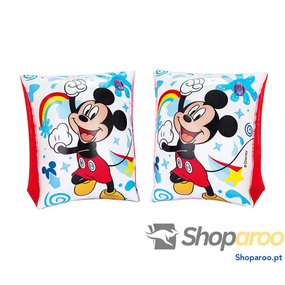 Bestway Braçadeiras Infláveis Disney Mickey & Friends 23x15cm +3 a 6 Anos Piscina e Praia 91002