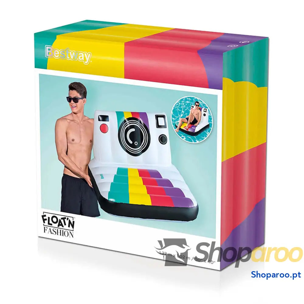 Bestway Cadeira Inflável Câmara de Fotos 127x102 cm Praia e Piscina 43656
