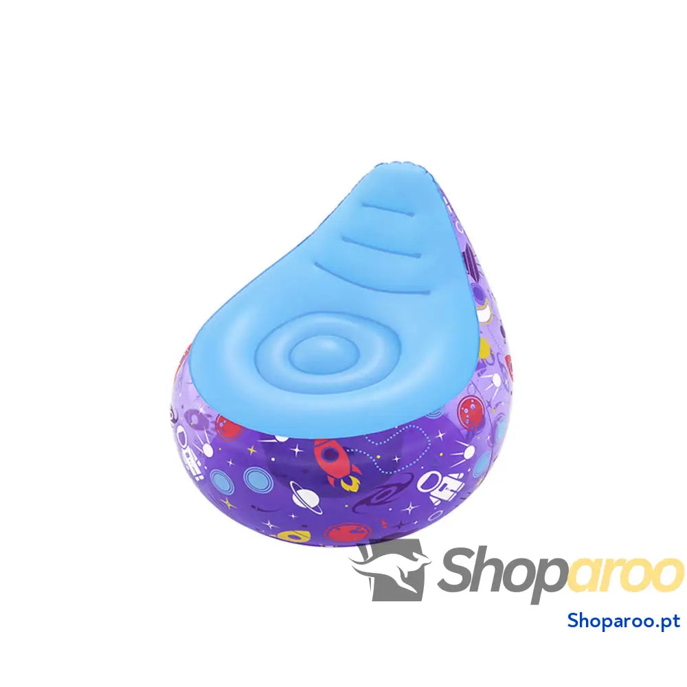 Bestway Cadeira Inflável com Luzes Led Espacial 72x72x64 cm +3 Anos Interior e Jardim 75122
