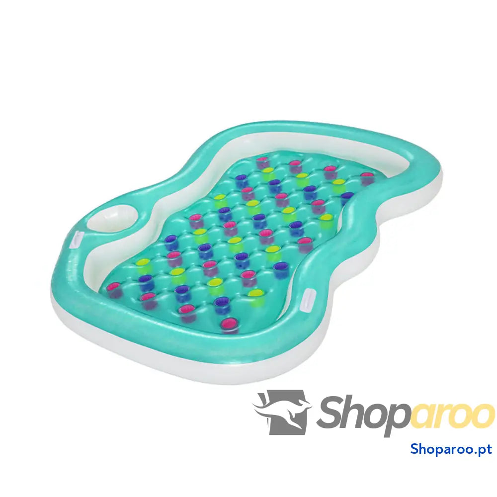 Bestway Colchão Inflável Duplo com Porta-Copos e Geladeira 224x174cm Praia e Piscina 43045