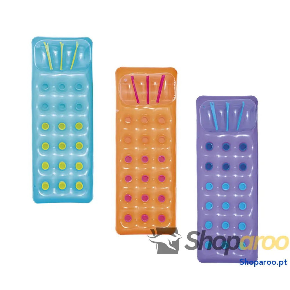Bestway Colchão Insuflável Copos com Almofada Cor Sortida 188x71 cm Praia e Piscina 43015