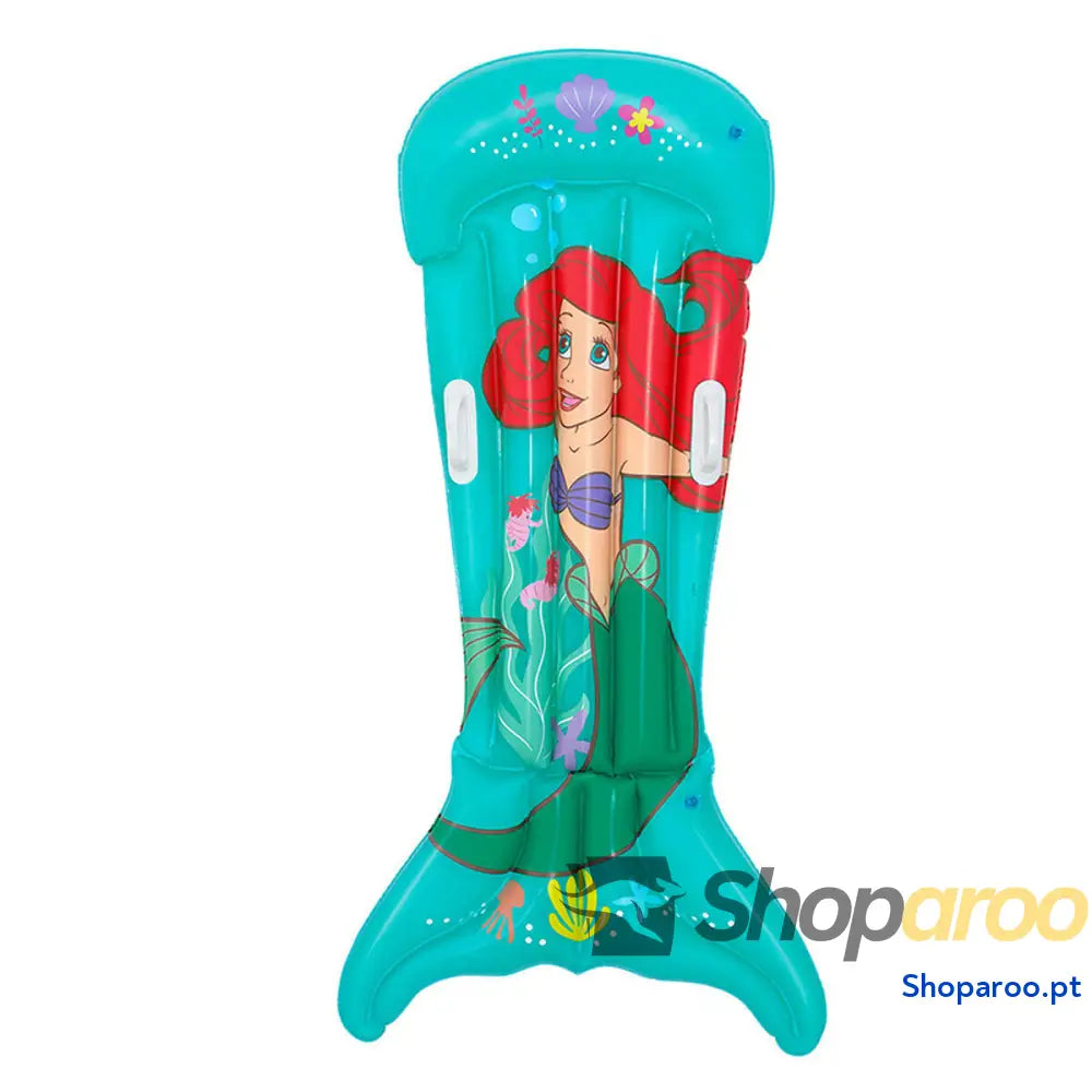 Bestway Colchoneta Disney Pequena Sereia com Alças 158x81 cm +6 Anos Jardim 09108
