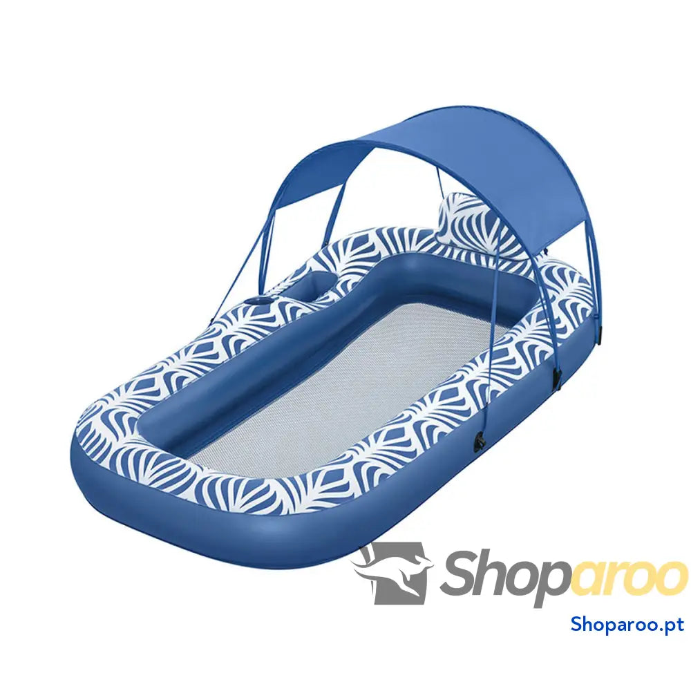 Bestway Colchoneta Inflável com Guarda-Sol Comfort Plush 198x112 cm Praia e Piscina 43732